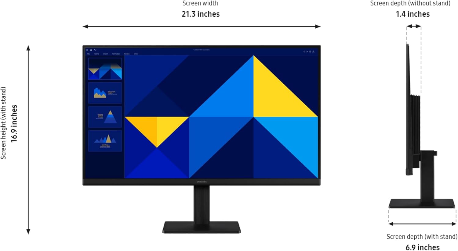 MONITOR SAMSUNG 24Inch Essential IPS FHD 120Hz 2HDMI Black
