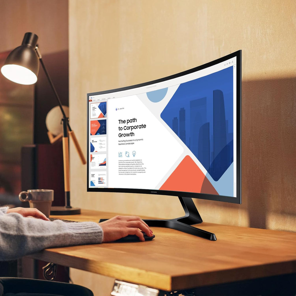 MONITOR SAMSUNG Gaming Essential S3 6GD 27Inch Curved Full-HD 100Hz 4GTG D-Sub HDMI Black