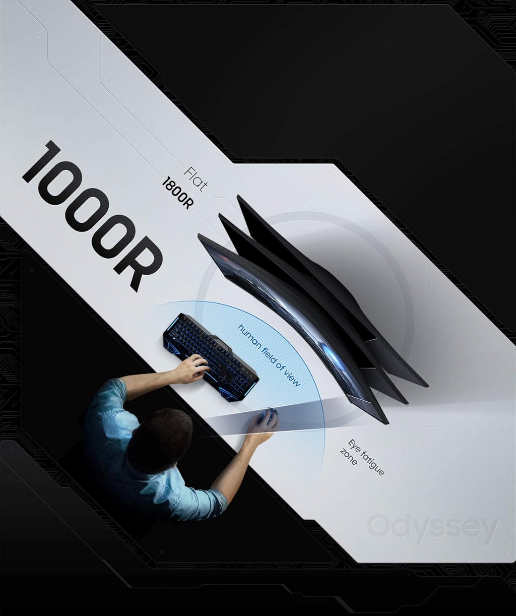 MONITOR SAMSUNG ODYSSEY G5 27INC. CURVO QHD 165HZ 1MPRT AMD FREESYNC HDMI BLACK